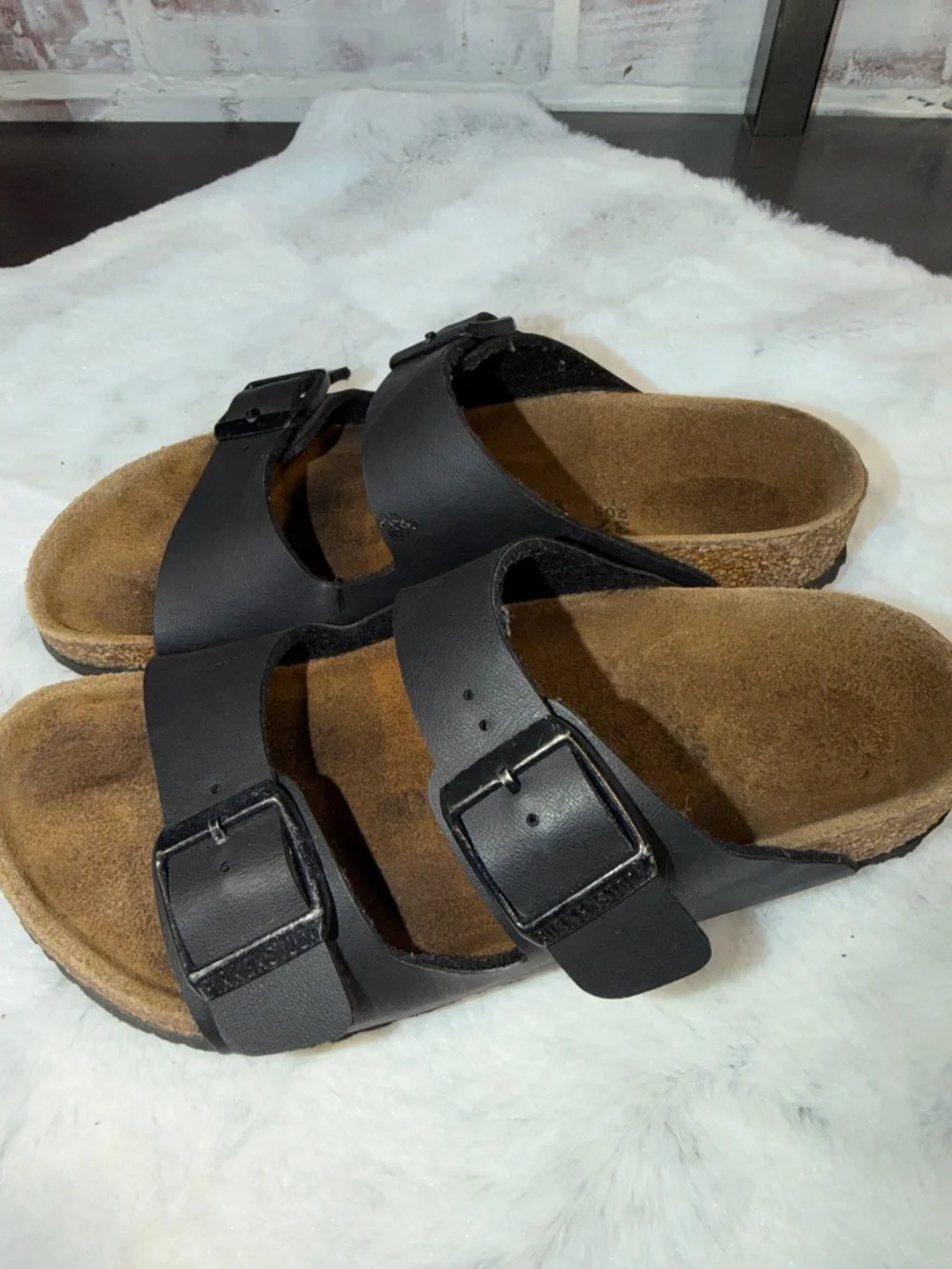 Birkenstock Kids Black Two-Strap Sandals - Picture 4 of 6